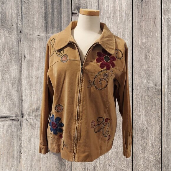 Pre-Loved Vintage Alfred Dunner Floral Jacket-Size 10 - Picture 1 of 6